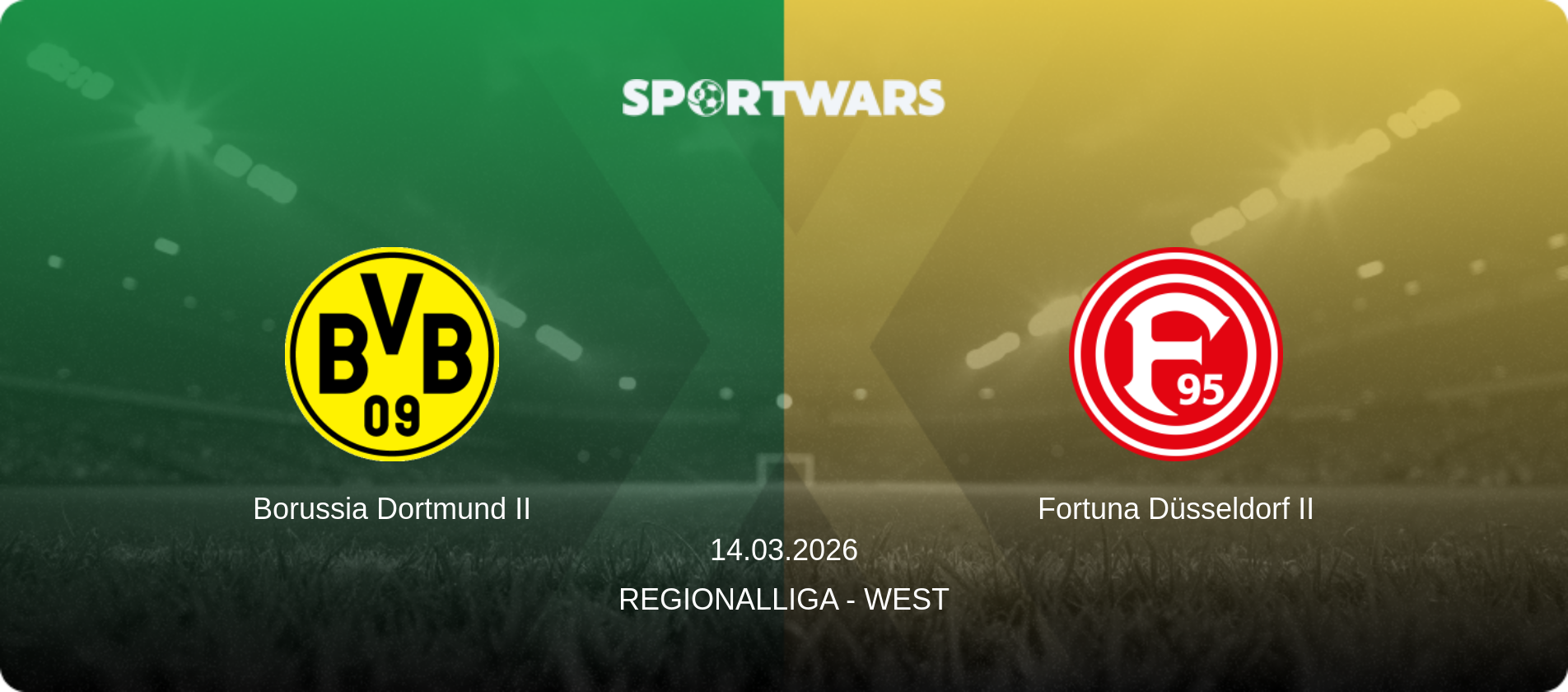 Borussia Dortmund II — Fortuna Düsseldorf II, 14.03.2026 — Regionalliga - West (match preview)