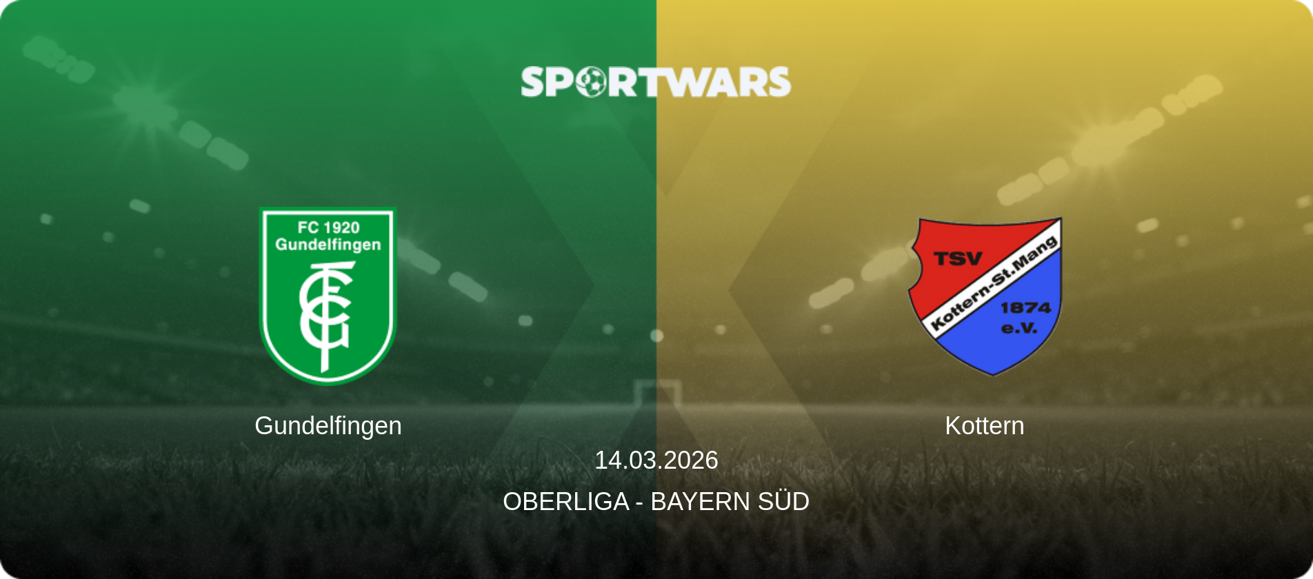 Gundelfingen — Kottern, 14.03.2026 — Oberliga - Bayern Süd (match preview)