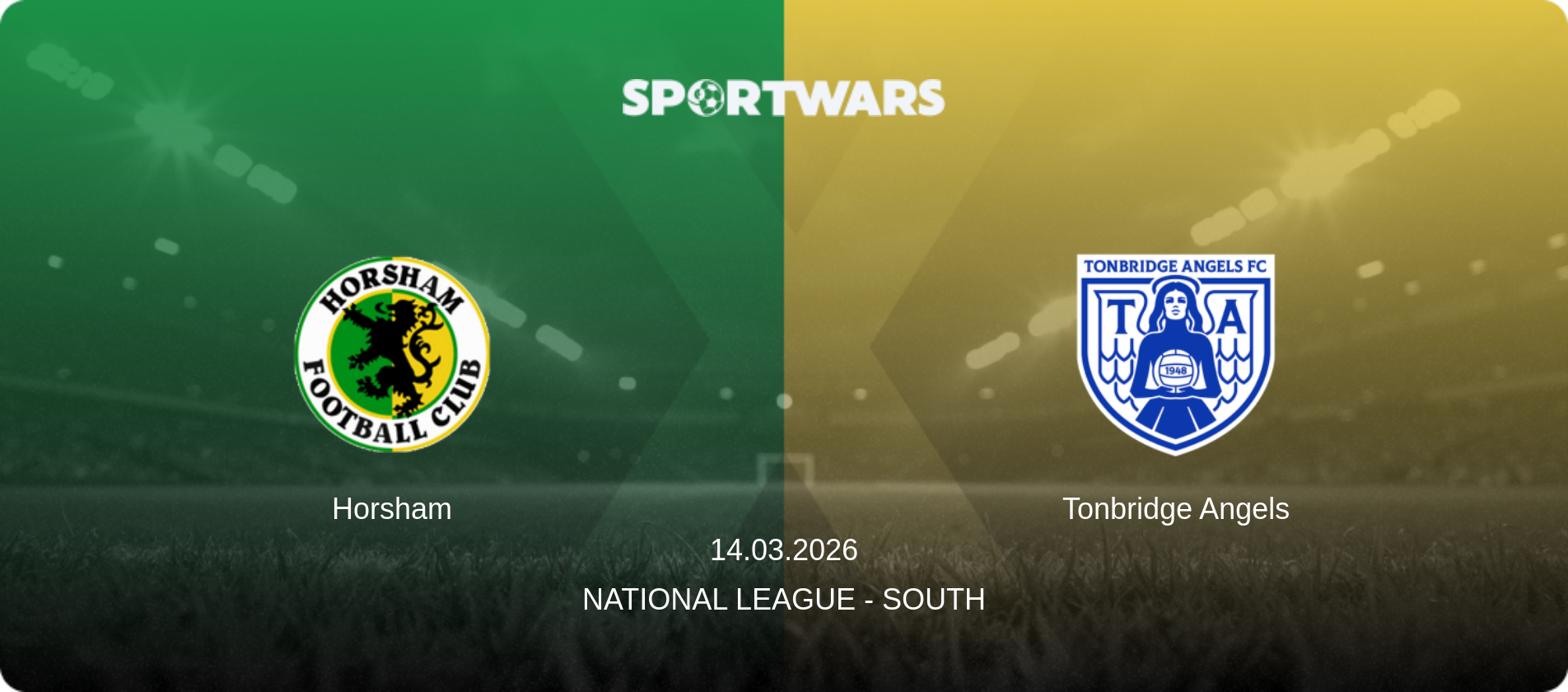 Horsham — Tonbridge Angels, 14.03.2026 — National League - South (match preview)