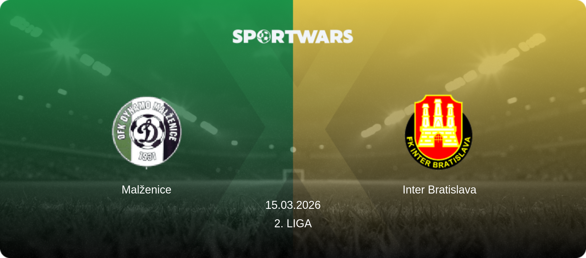 Malženice — Inter Bratislava, 15.03.2026 — 2. Liga (match preview)