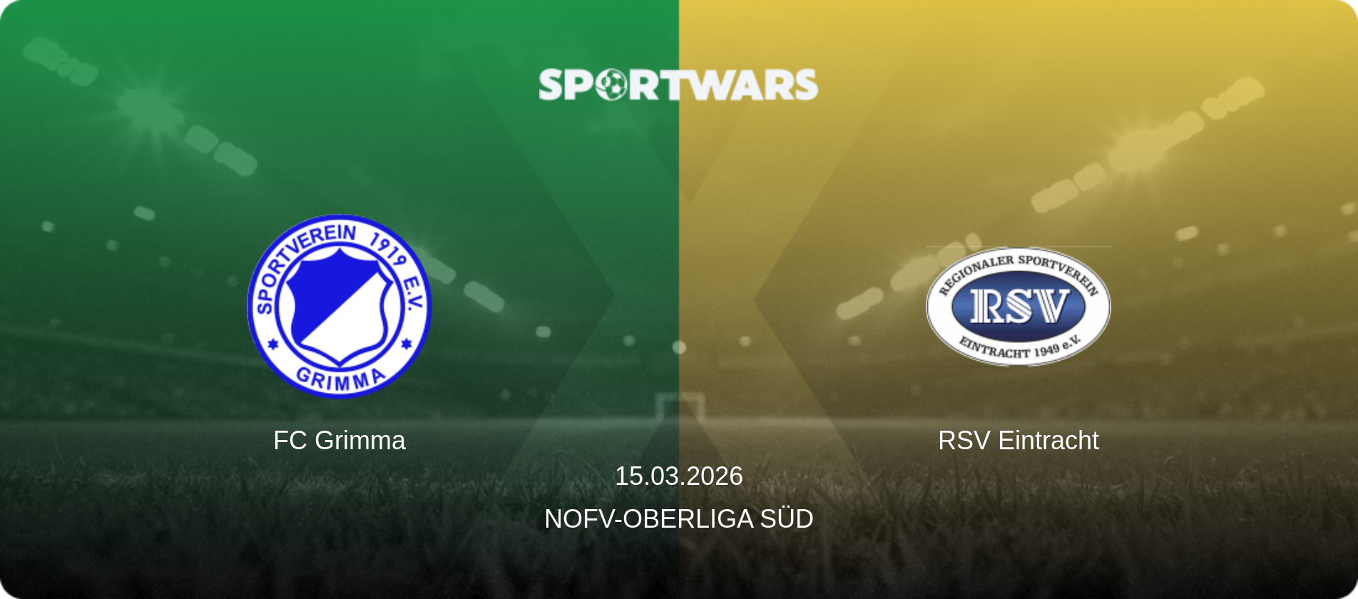 FC Grimma — RSV Eintracht, 15.03.2026 — NOFV-Oberliga Süd (match preview)