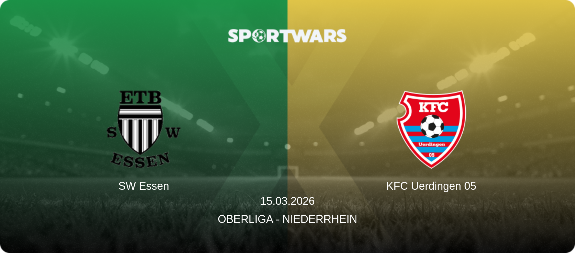 SW Essen — KFC Uerdingen 05, 15.03.2026 — Oberliga - Niederrhein (match preview)