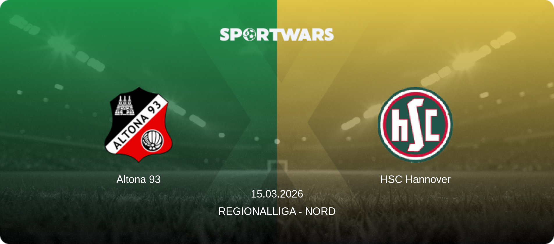 Altona 93 — HSC Hannover, 15.03.2026 — Regionalliga - Nord (match preview)