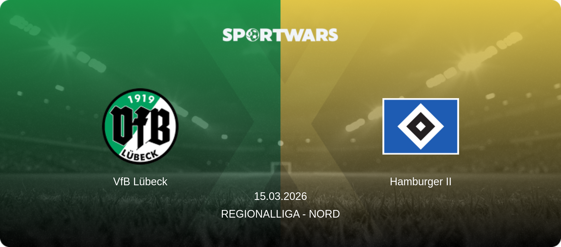 VfB Lübeck — Hamburger II, 15.03.2026 — Regionalliga - Nord (match preview)