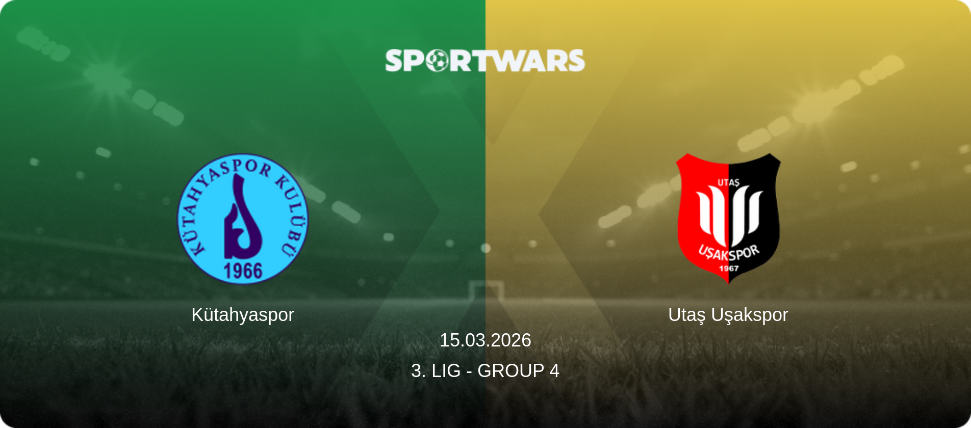 Kütahyaspor — Utaş Uşakspor, 15.03.2026 — 3. Lig - Group 4 (match preview)