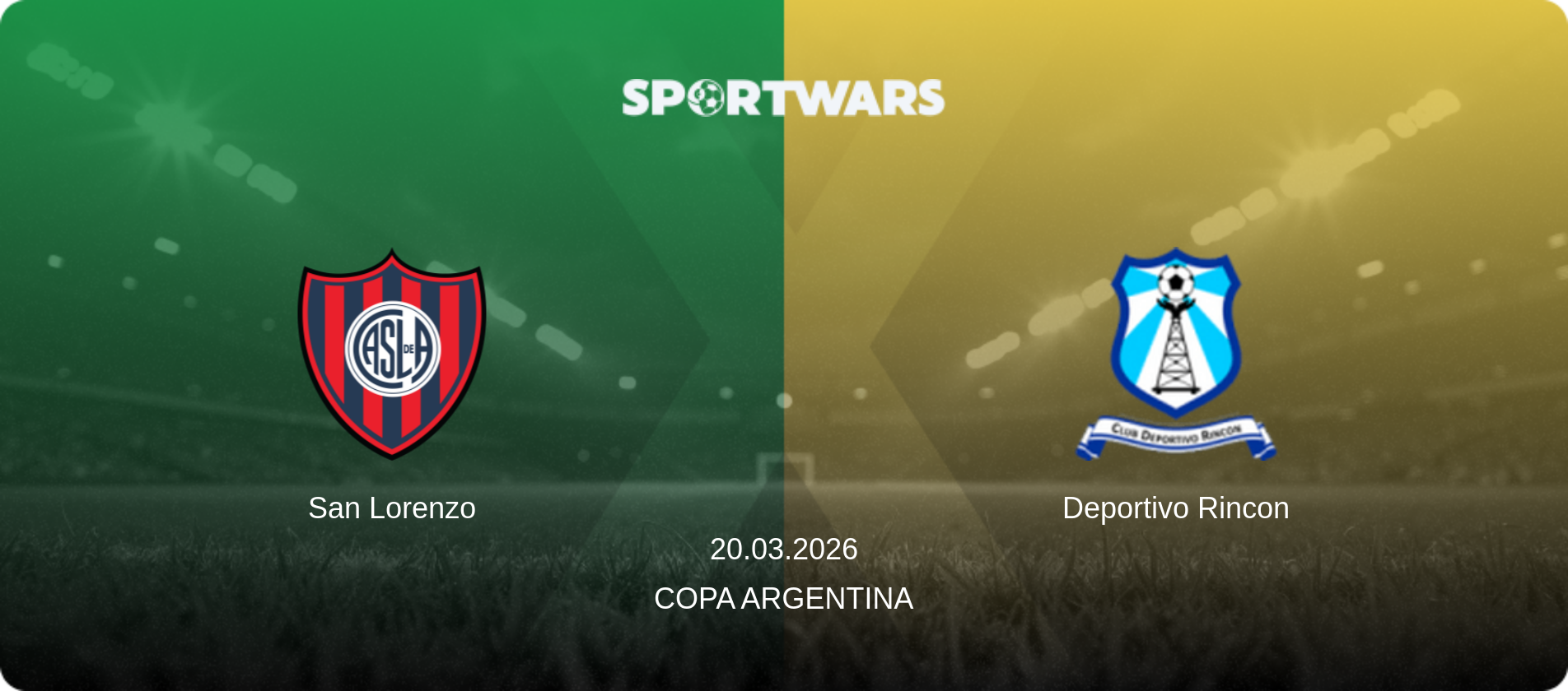 San Lorenzo — Deportivo Rincon, 20.03.2026 — Copa Argentina (match preview)