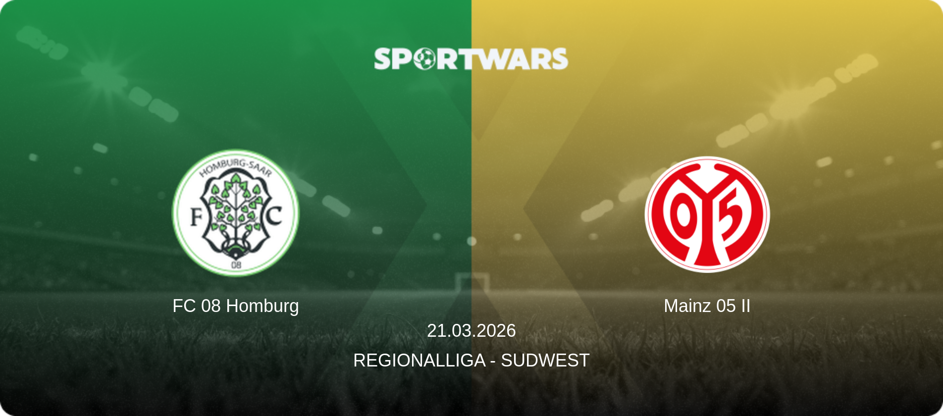 FC 08 Homburg — Mainz 05 II, 21.03.2026 — Regionalliga - SudWest (match preview)
