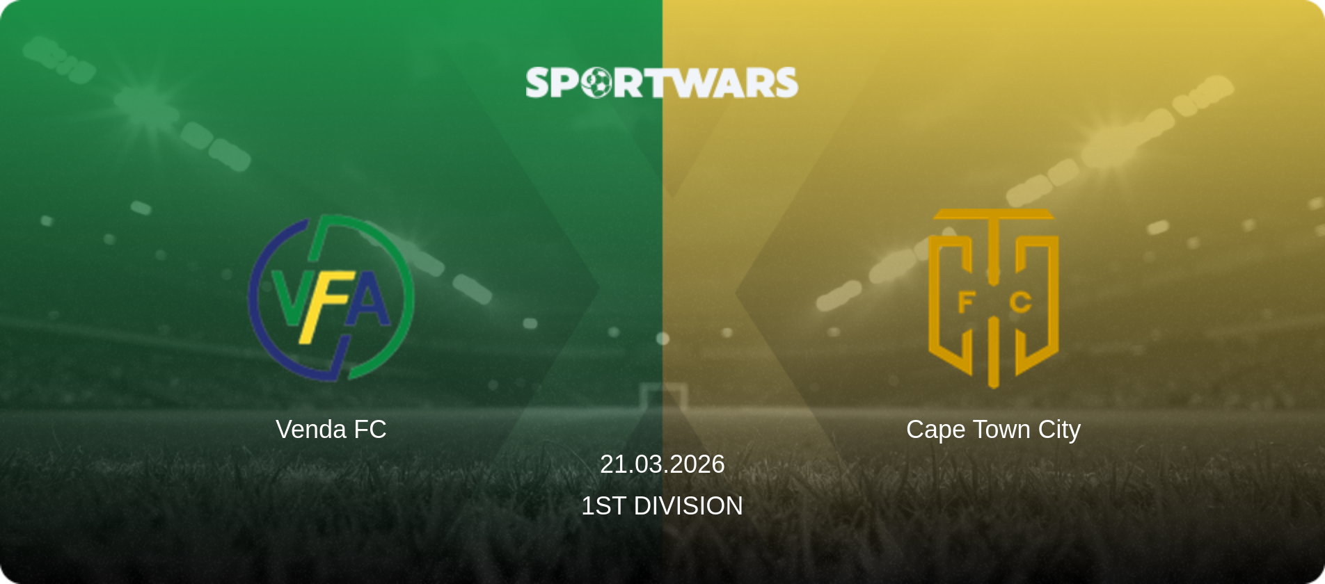 Venda FC — Cape Town City, 21.03.2026 — 1st Division (match preview)