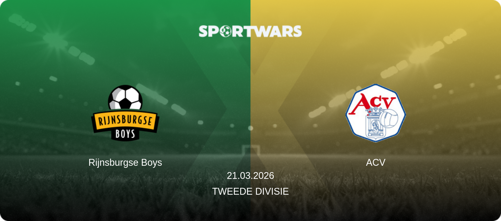 Rijnsburgse Boys — ACV, 21.03.2026 — Tweede Divisie (match preview)