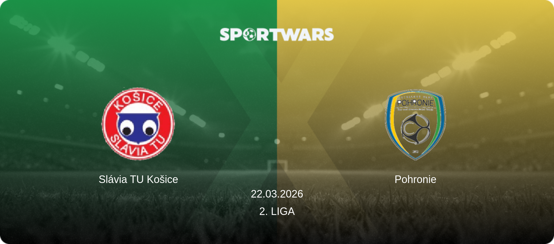 Slávia TU Košice — Pohronie, 22.03.2026 — 2. Liga (match preview)
