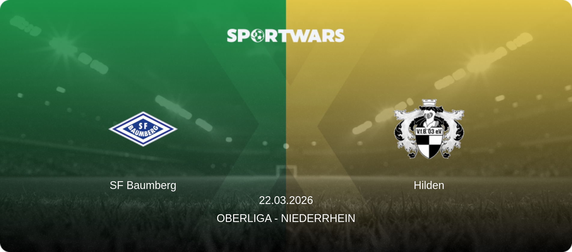 SF Baumberg — Hilden, 22.03.2026 — Oberliga - Niederrhein (match preview)