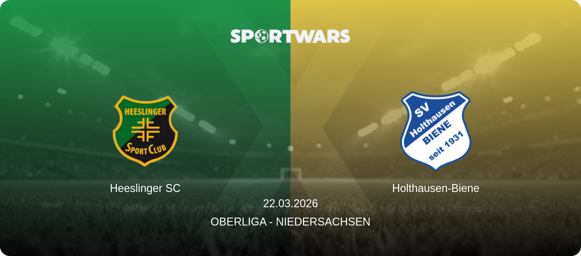Heeslinger SC — Holthausen-Biene, 22.03.2026 — Oberliga - Niedersachsen (match preview)