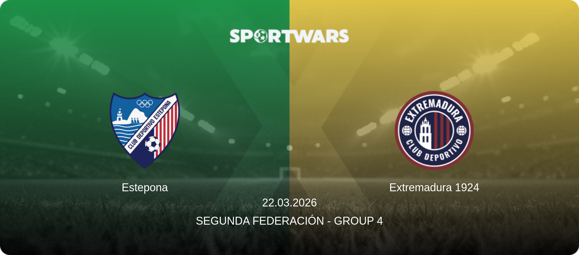 Estepona — Extremadura 1924, 22.03.2026 — Segunda Federación - Group 4 (match preview)