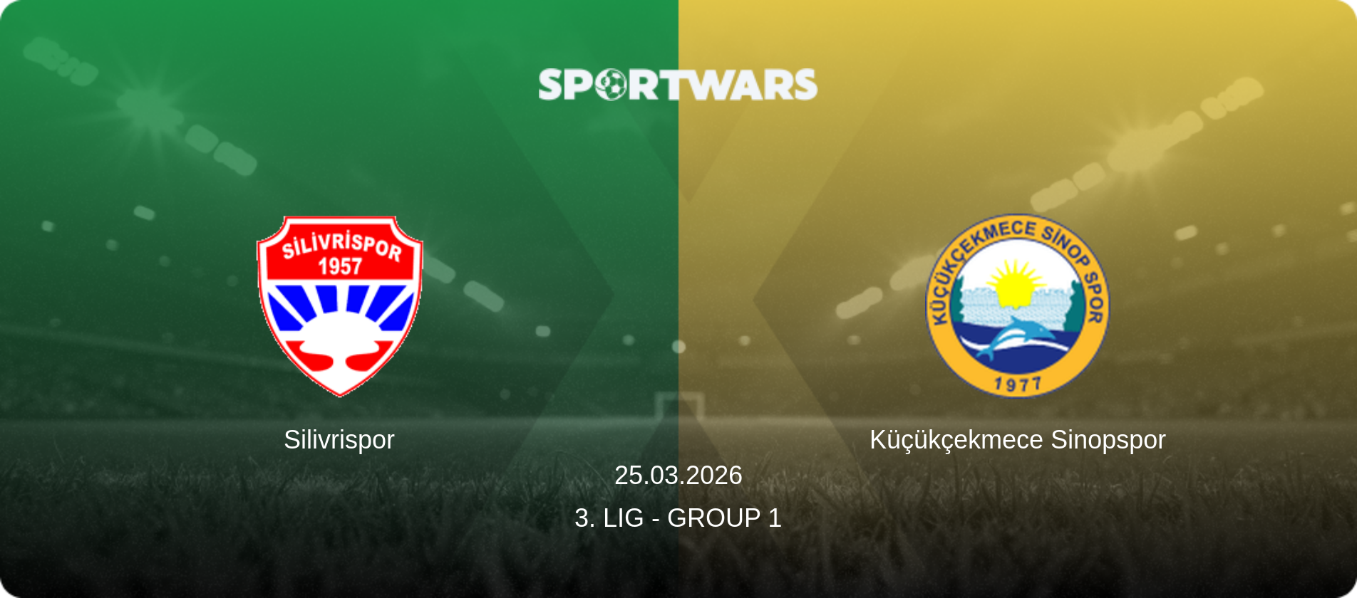 Silivrispor — Küçükçekmece Sinopspor, 25.03.2026 — 3. Lig - Group 1 (match preview)
