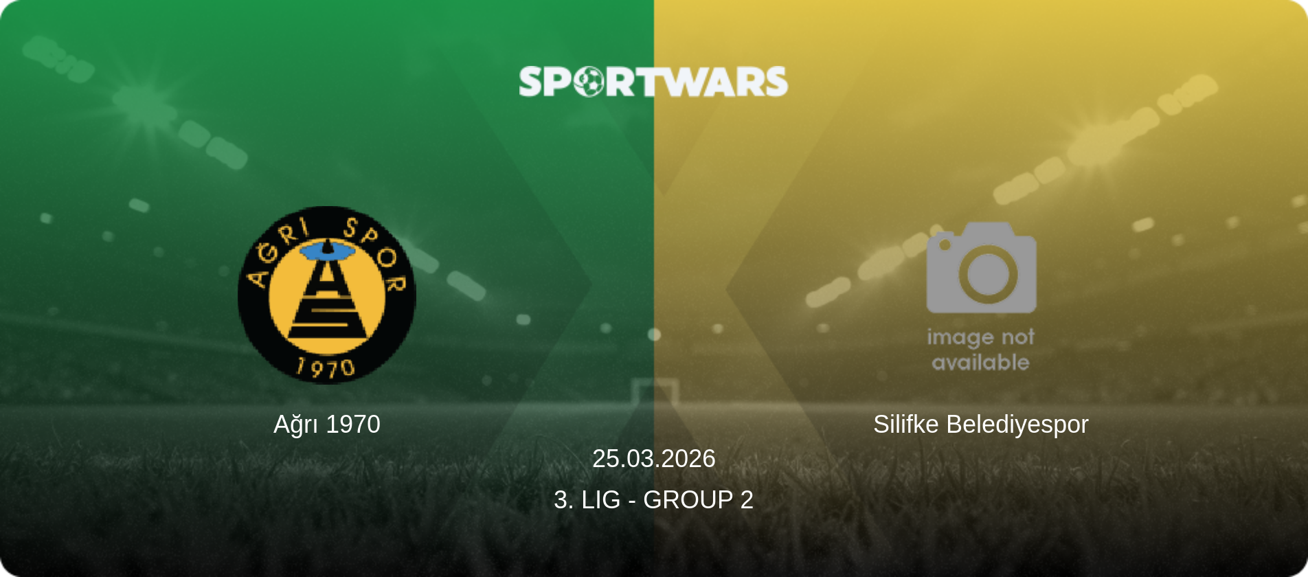 Ağrı 1970 — Silifke Belediyespor, 25.03.2026 — 3. Lig - Group 2 (match preview)