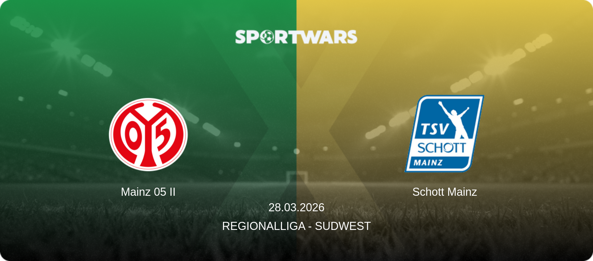 Mainz 05 II — Schott Mainz, 28.03.2026 — Regionalliga - SudWest (match preview)