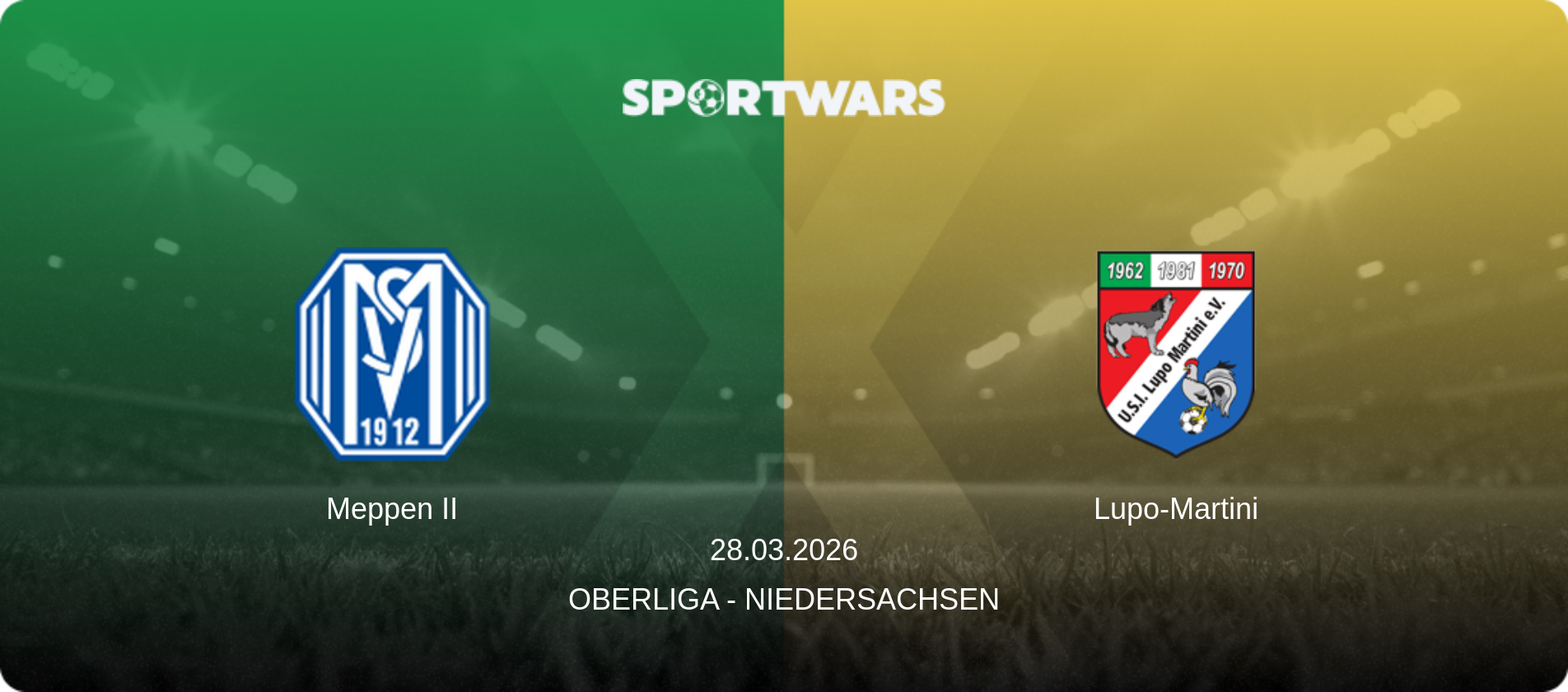 Meppen II — Lupo-Martini, 28.03.2026 — Oberliga - Niedersachsen (match preview)