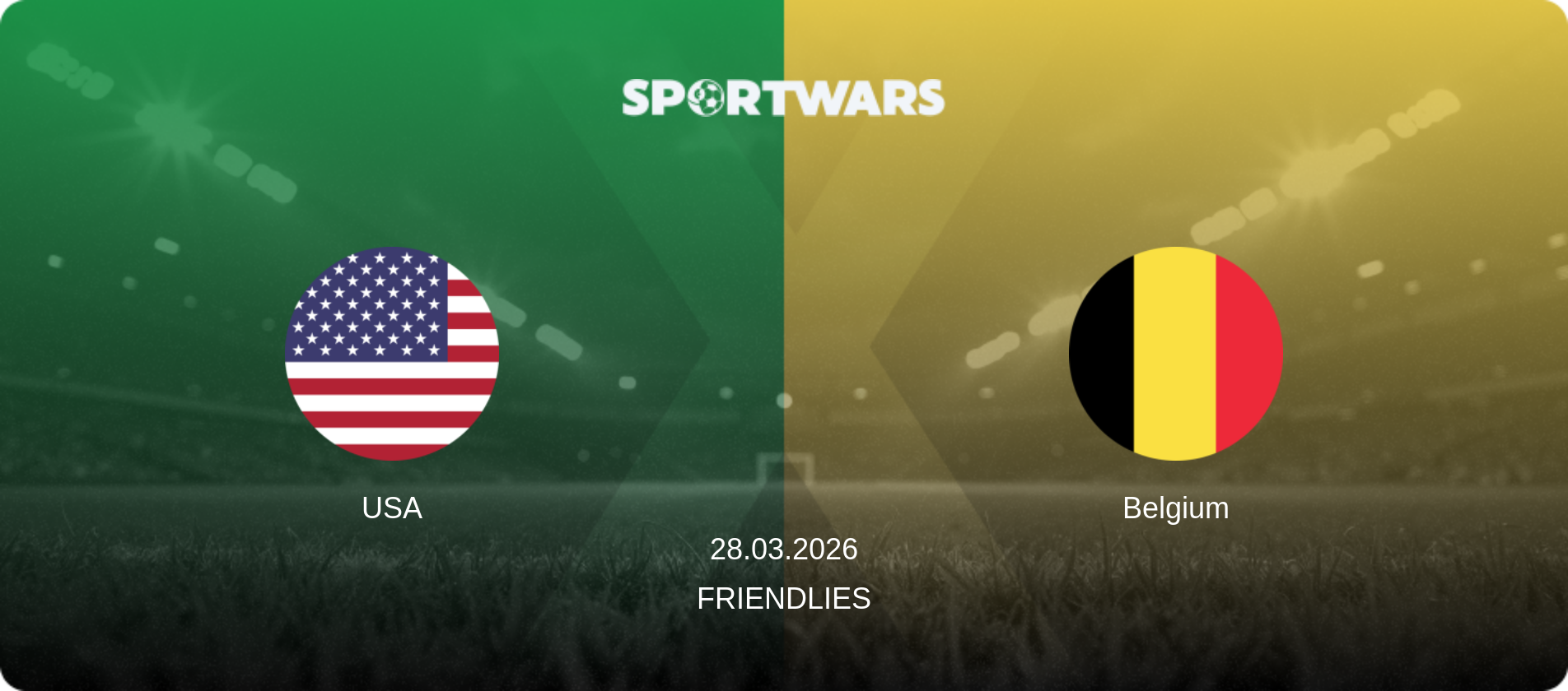 USA — Belgium, 28.03.2026 — Friendlies (match preview)
