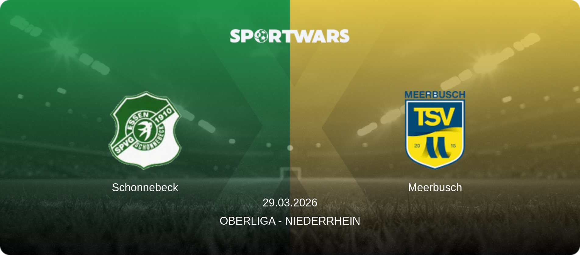 Schonnebeck — Meerbusch, 29.03.2026 — Oberliga - Niederrhein (match preview)