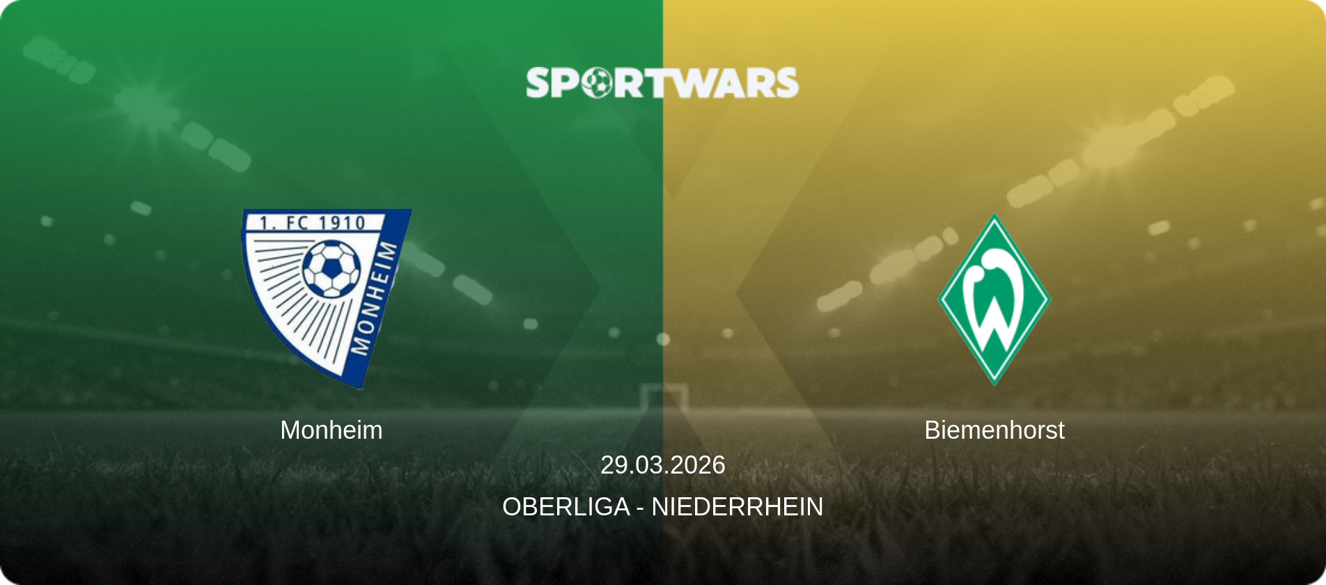 Monheim — Biemenhorst, 29.03.2026 — Oberliga - Niederrhein (match preview)