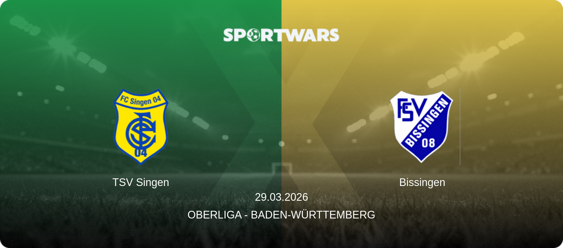 TSV Singen — Bissingen, 29.03.2026 — Oberliga - Baden-Württemberg (match preview)