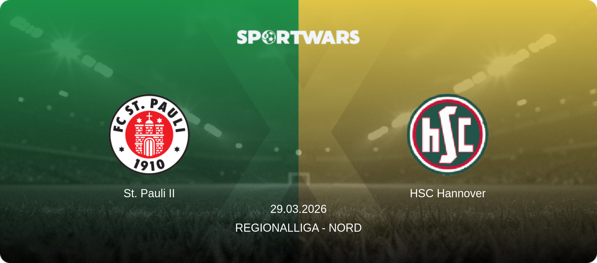 St. Pauli II — HSC Hannover, 29.03.2026 — Regionalliga - Nord (match preview)