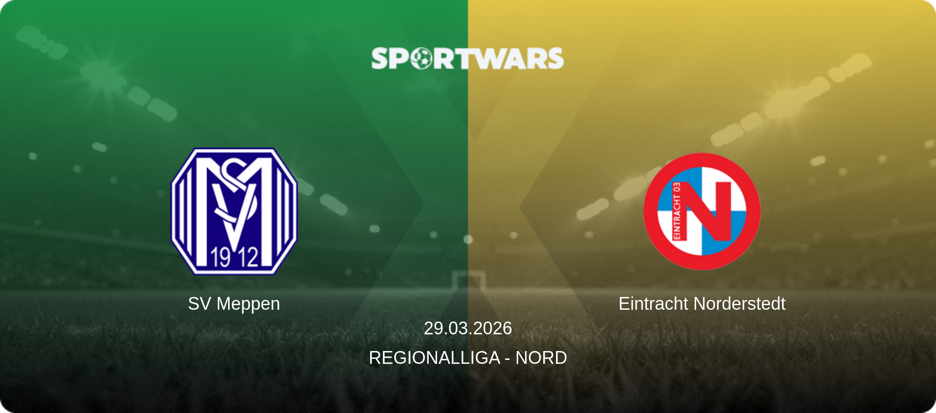 SV Meppen — Eintracht Norderstedt, 29.03.2026 — Regionalliga - Nord (match preview)