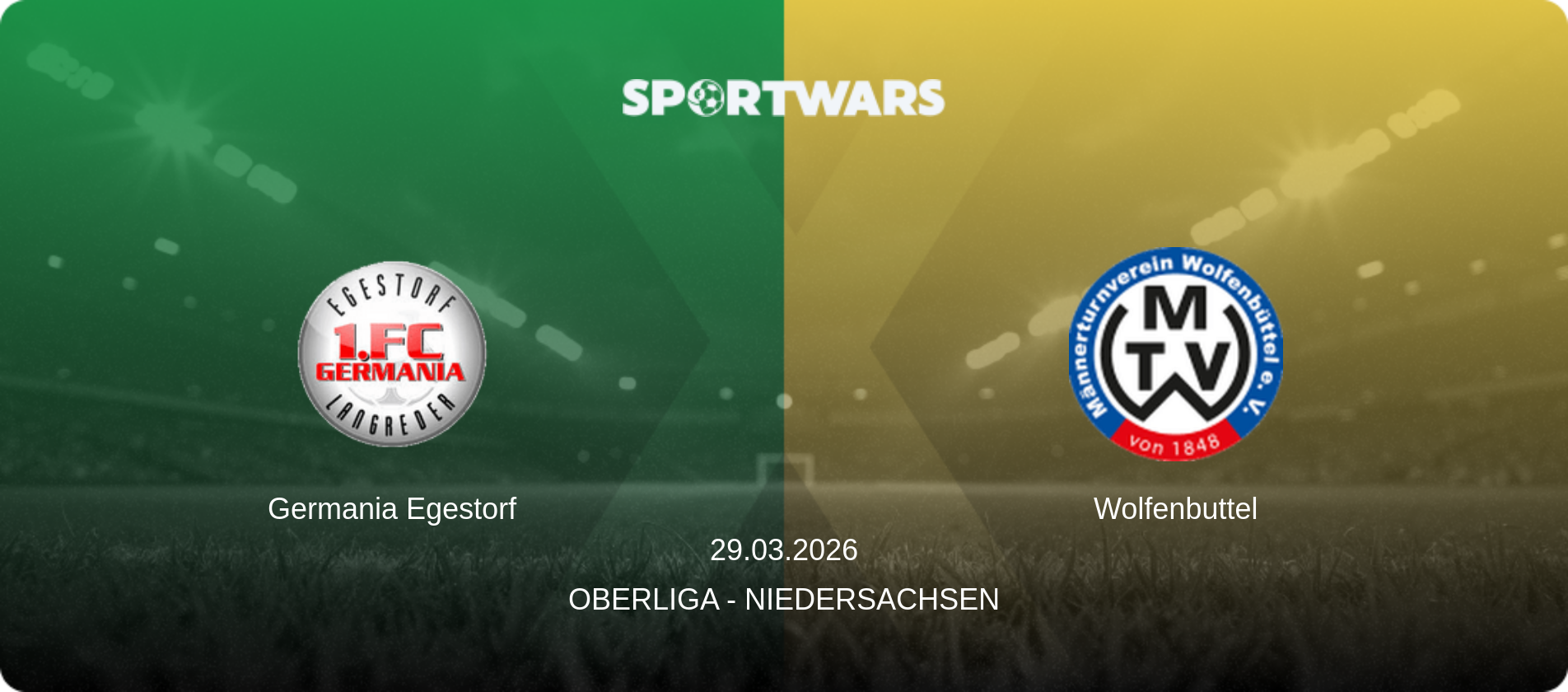 Germania Egestorf — Wolfenbuttel, 29.03.2026 — Oberliga - Niedersachsen (match preview)