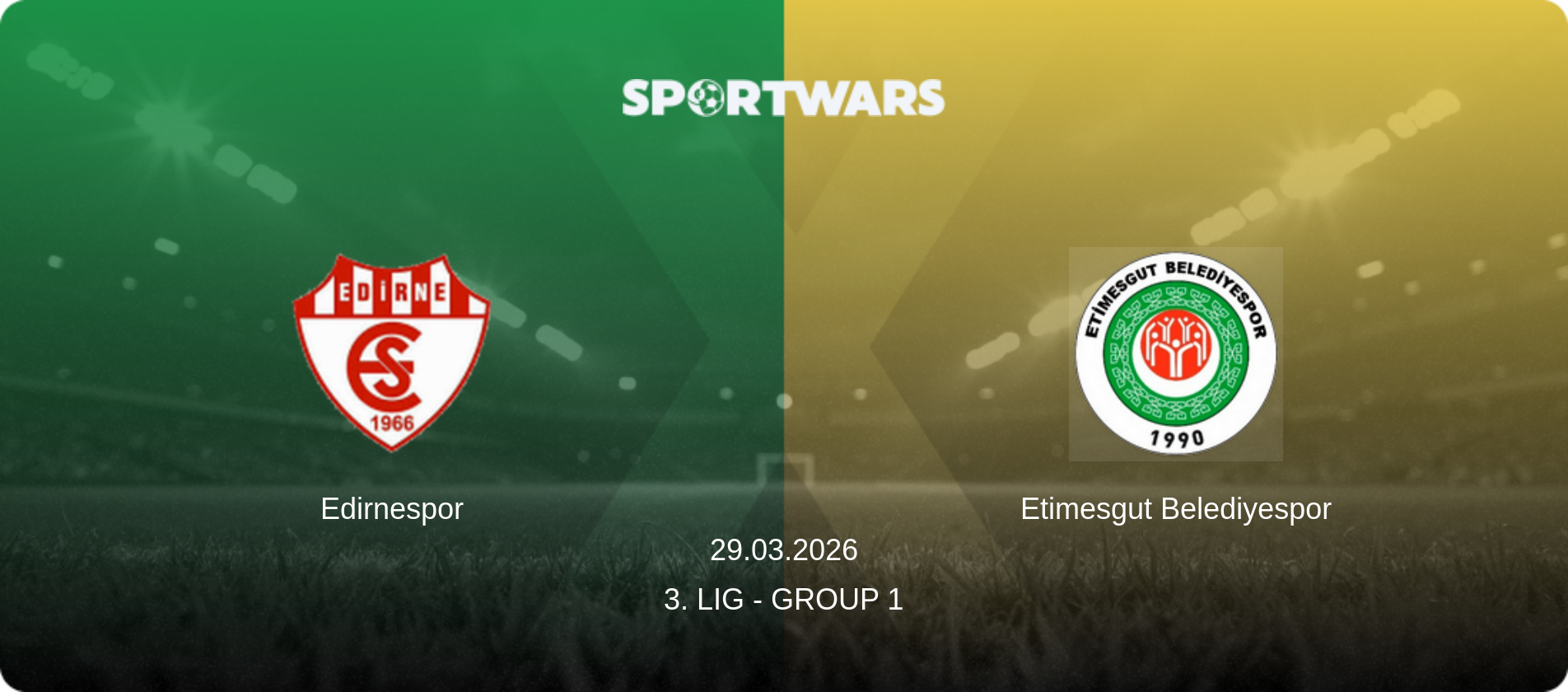 Edirnespor — Etimesgut Belediyespor, 29.03.2026 — 3. Lig - Group 1 (match preview)