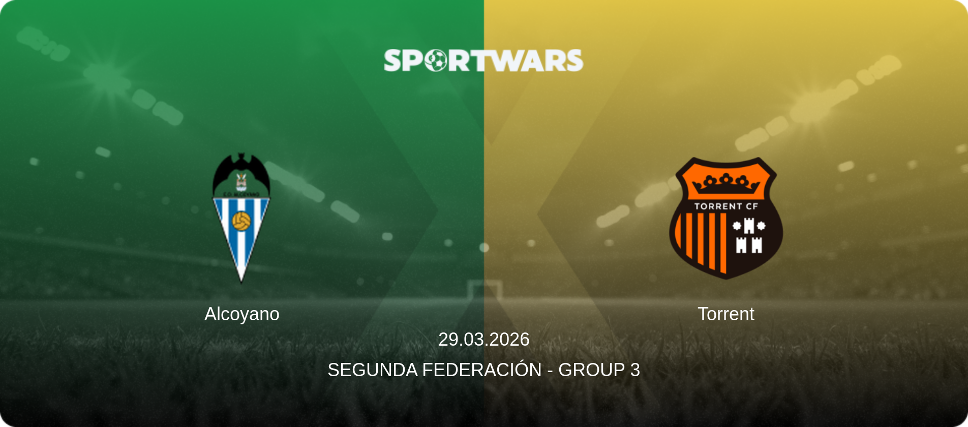 Alcoyano — Torrent, 29.03.2026 — Segunda Federación - Group 3 (match preview)