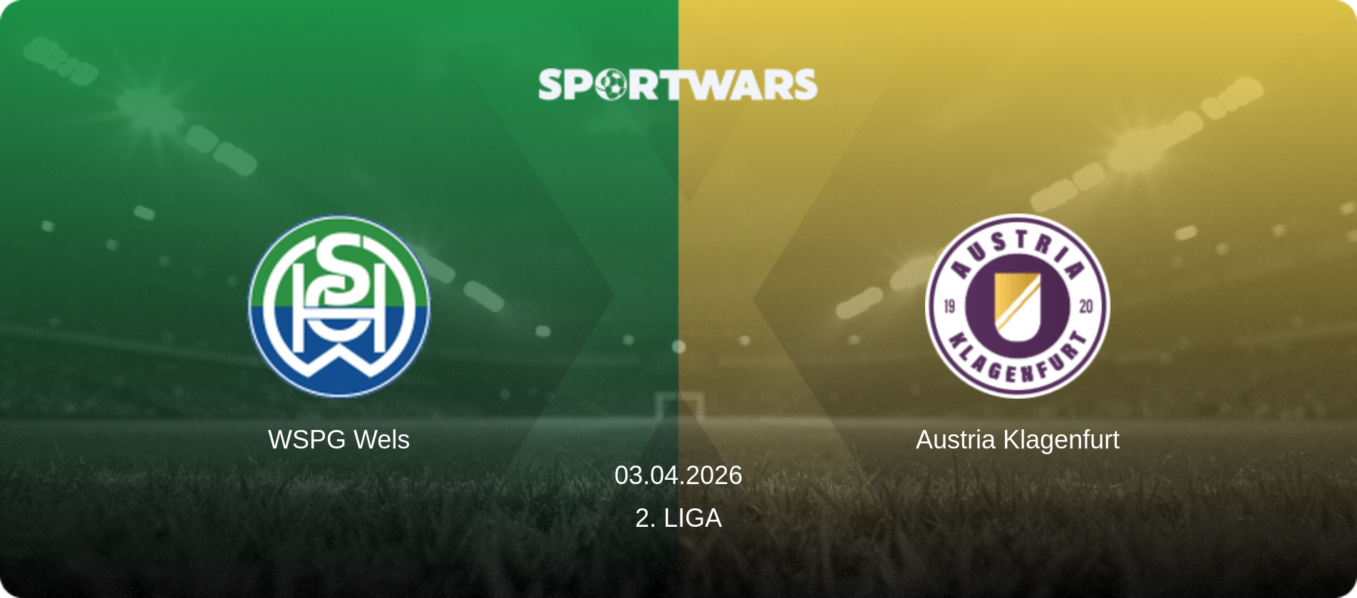 WSPG Wels — Austria Klagenfurt, 03.04.2026 — 2. Liga (match preview)