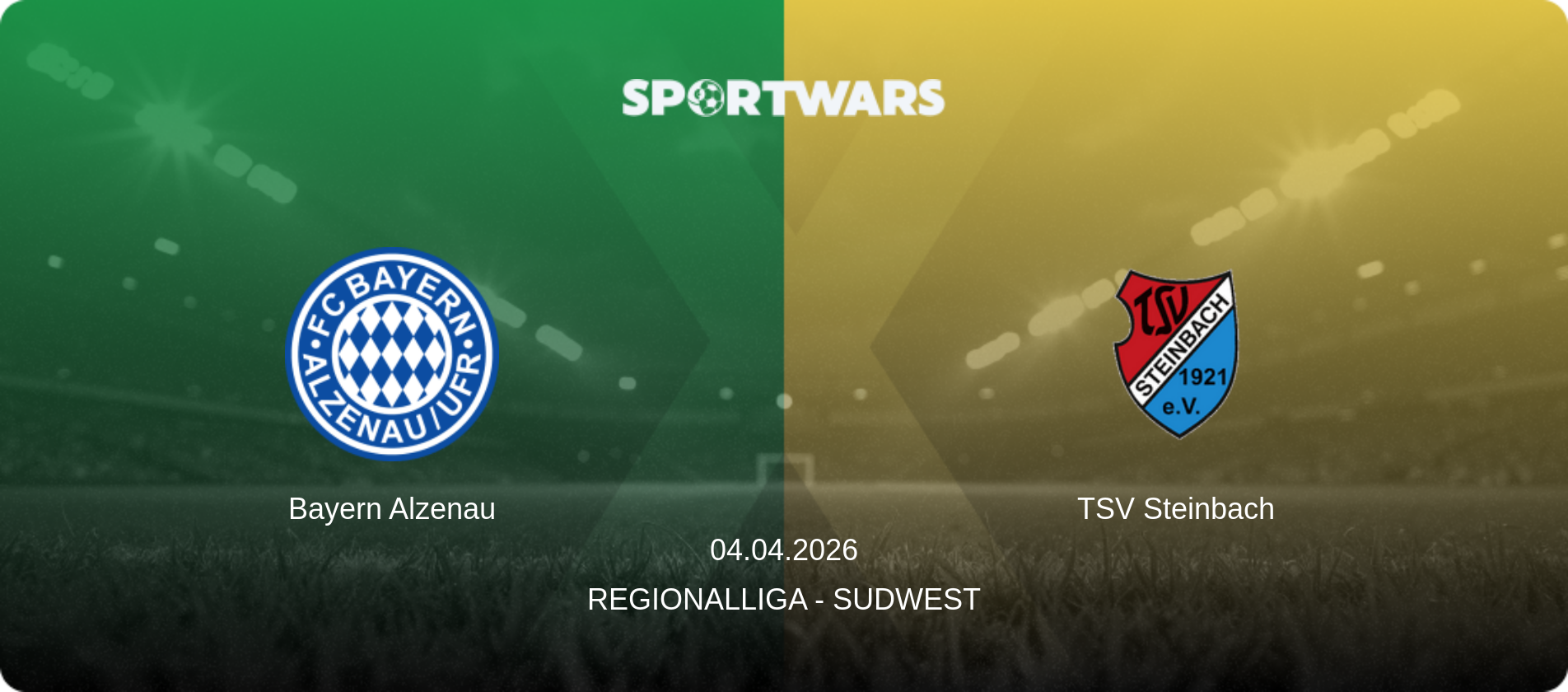 Bayern Alzenau — TSV Steinbach, 04.04.2026 — Regionalliga - SudWest (match preview)