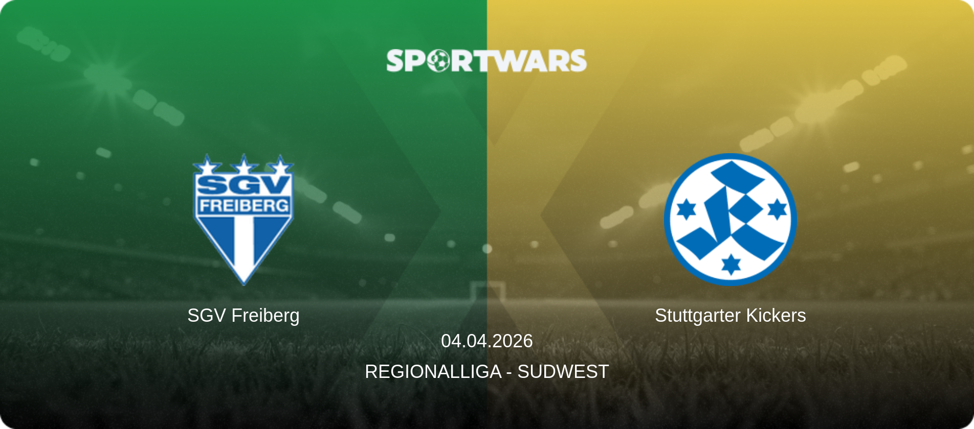 SGV Freiberg — Stuttgarter Kickers, 04.04.2026 — Regionalliga - SudWest (match preview)