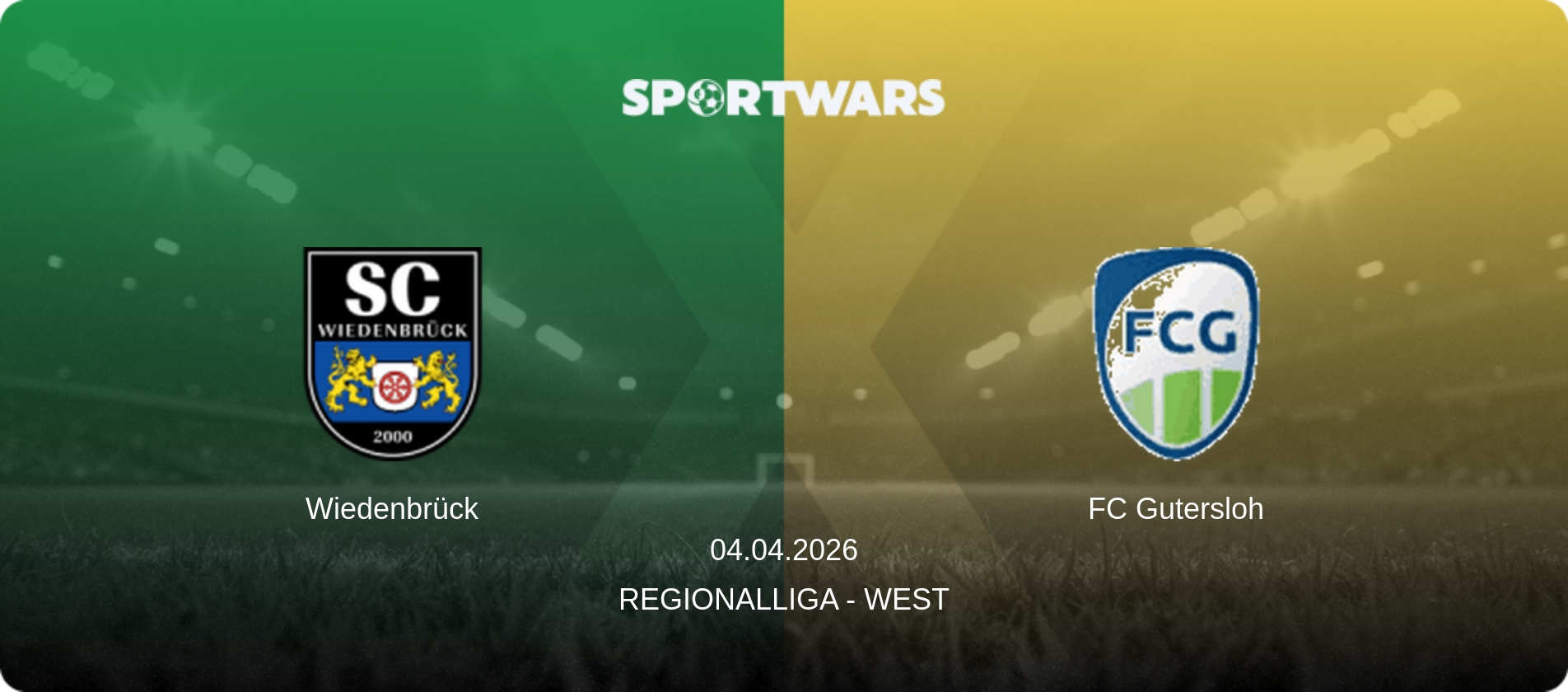 Wiedenbrück — FC Gutersloh, 04.04.2026 — Regionalliga - West (match preview)