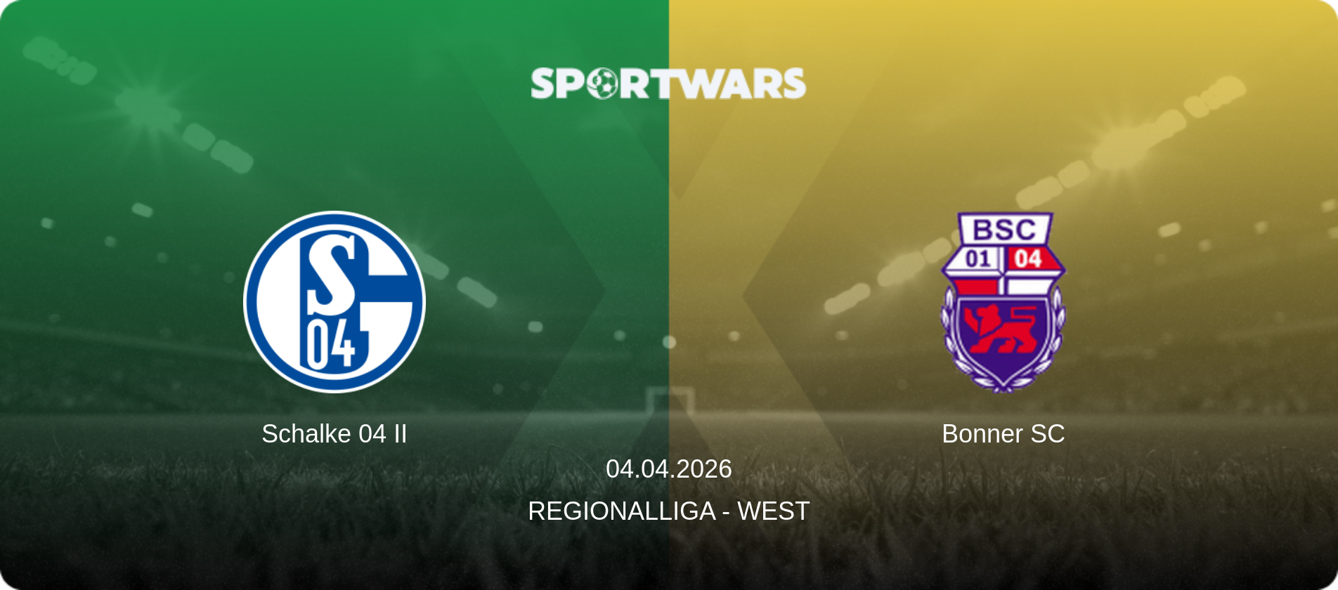 Schalke 04 II — Bonner SC, 04.04.2026 — Regionalliga - West (match preview)