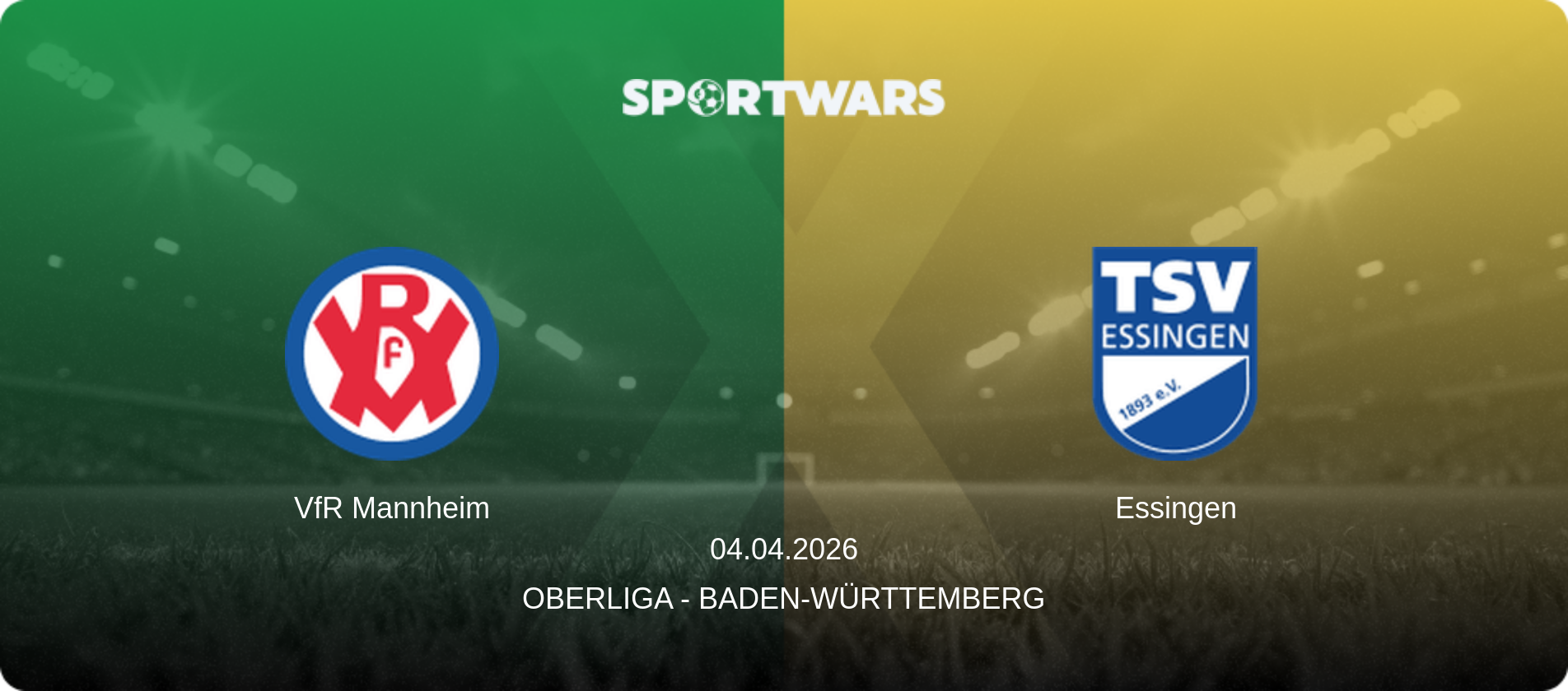 VfR Mannheim — Essingen, 04.04.2026 — Oberliga - Baden-Württemberg (match preview)