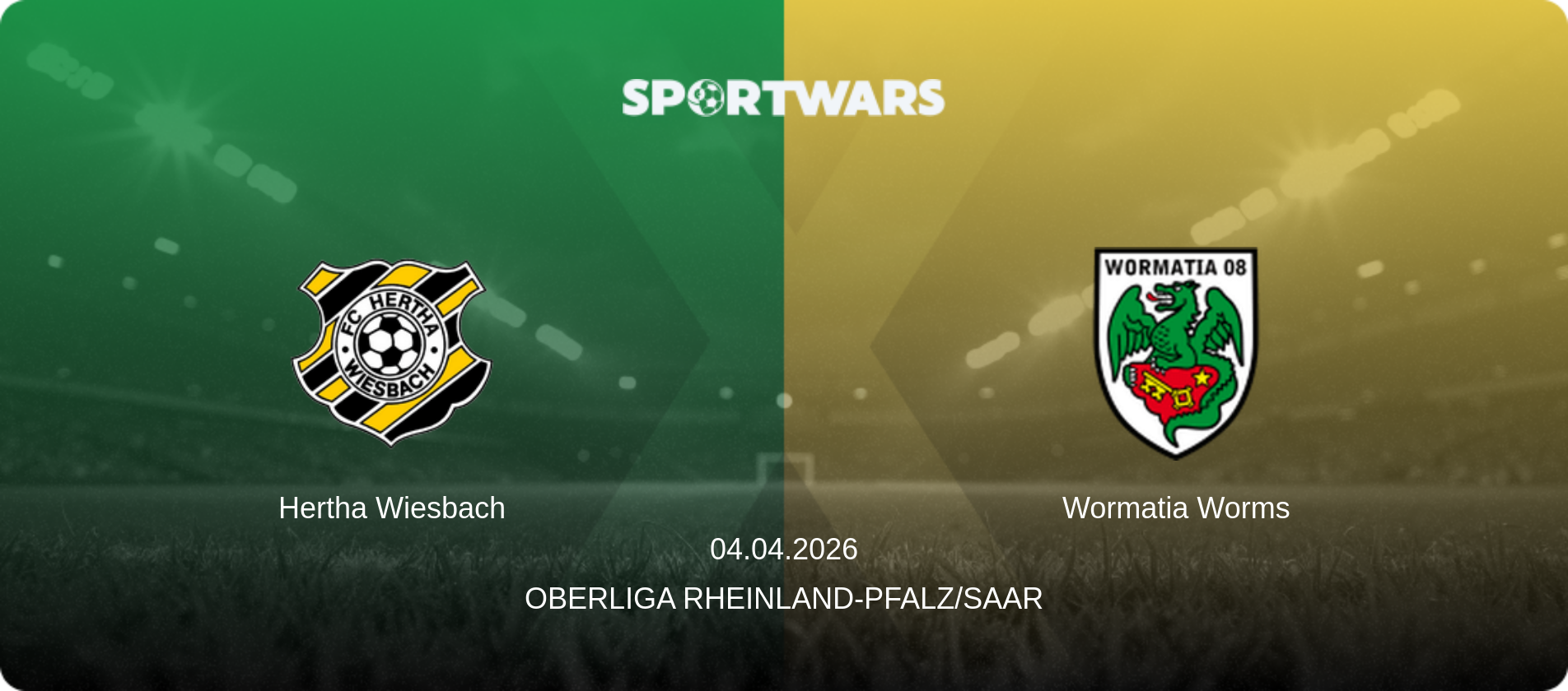 Hertha Wiesbach — Wormatia Worms, 04.04.2026 — Oberliga Rheinland-Pfalz/Saar (match preview)