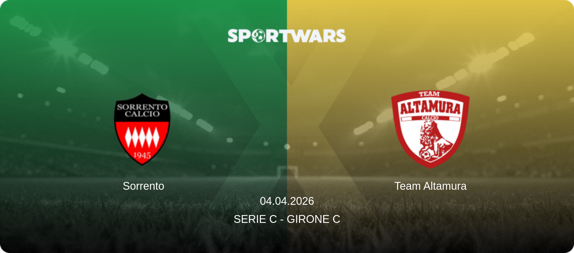 Sorrento — Team Altamura, 04.04.2026 — Serie C - Girone C (match preview)