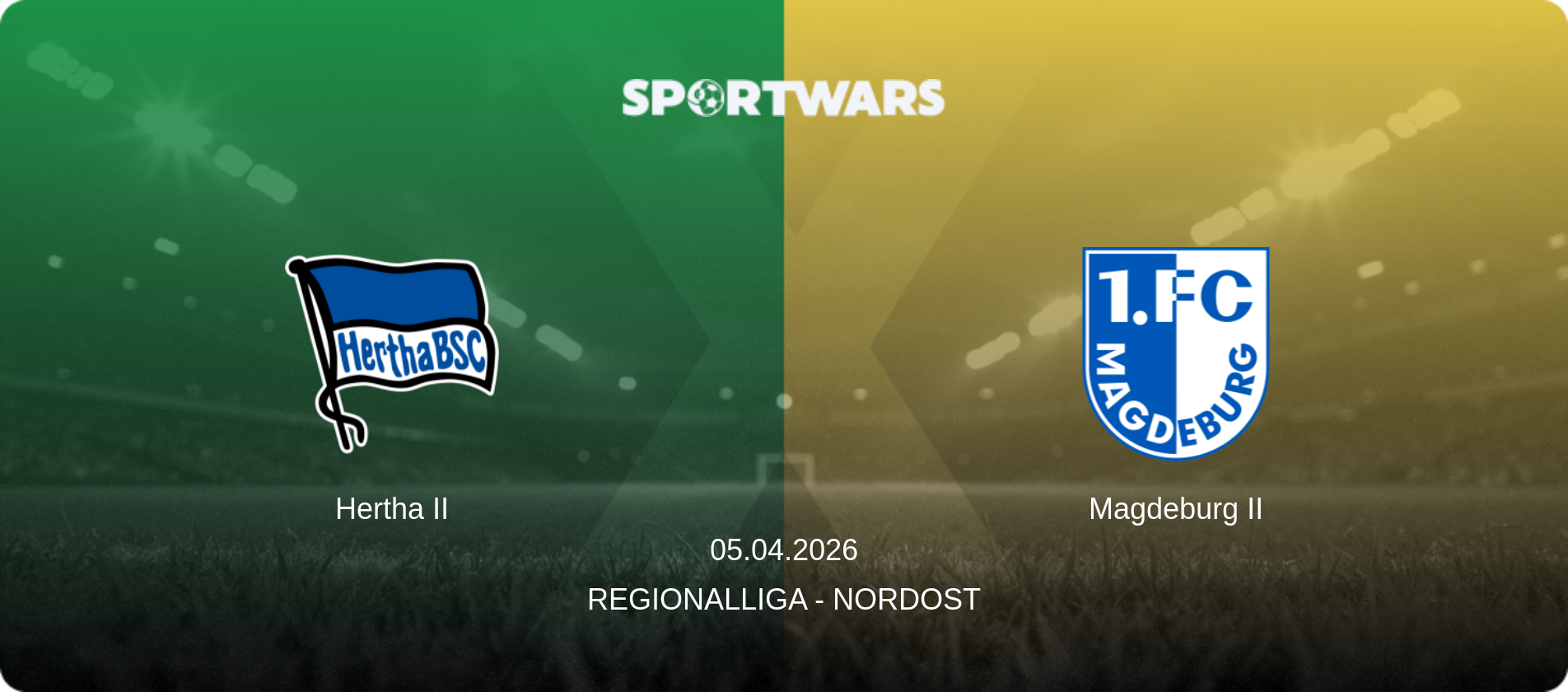 Hertha II — Magdeburg II, 05.04.2026 — Regionalliga - Nordost (match preview)