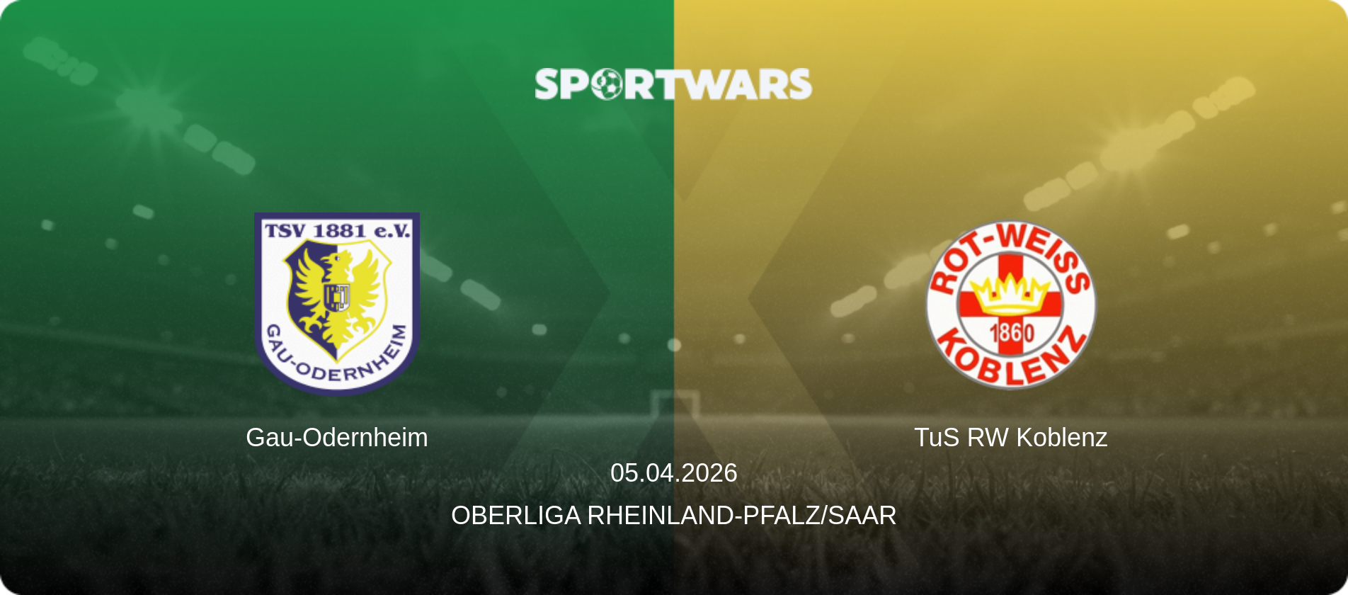 Gau-Odernheim — TuS RW Koblenz, 05.04.2026 — Oberliga Rheinland-Pfalz/Saar (match preview)