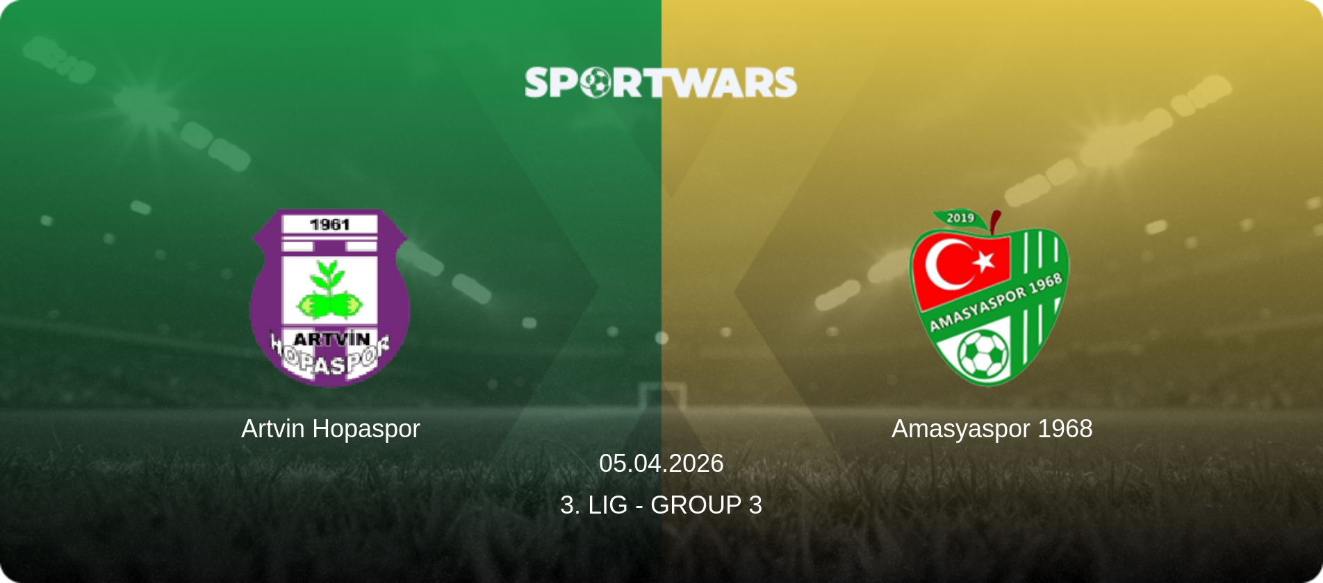 Artvin Hopaspor — Amasyaspor 1968, 05.04.2026 — 3. Lig - Group 3 (match preview)