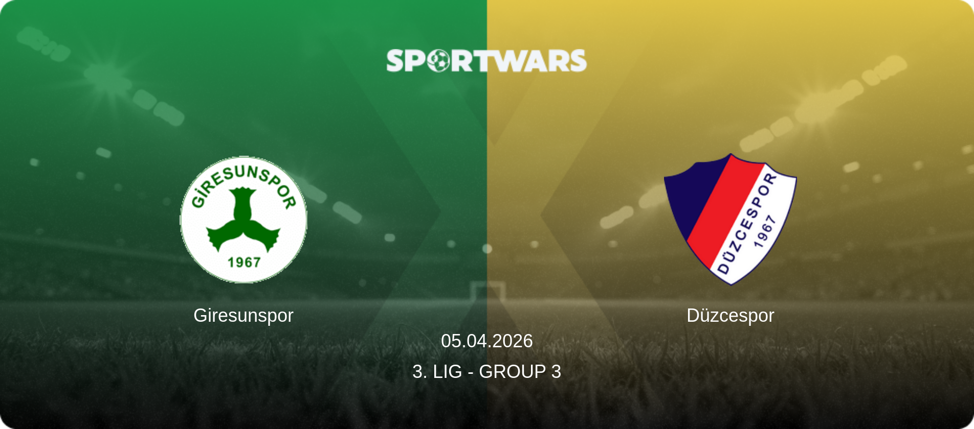 Giresunspor — Düzcespor, 05.04.2026 — 3. Lig - Group 3 (match preview)