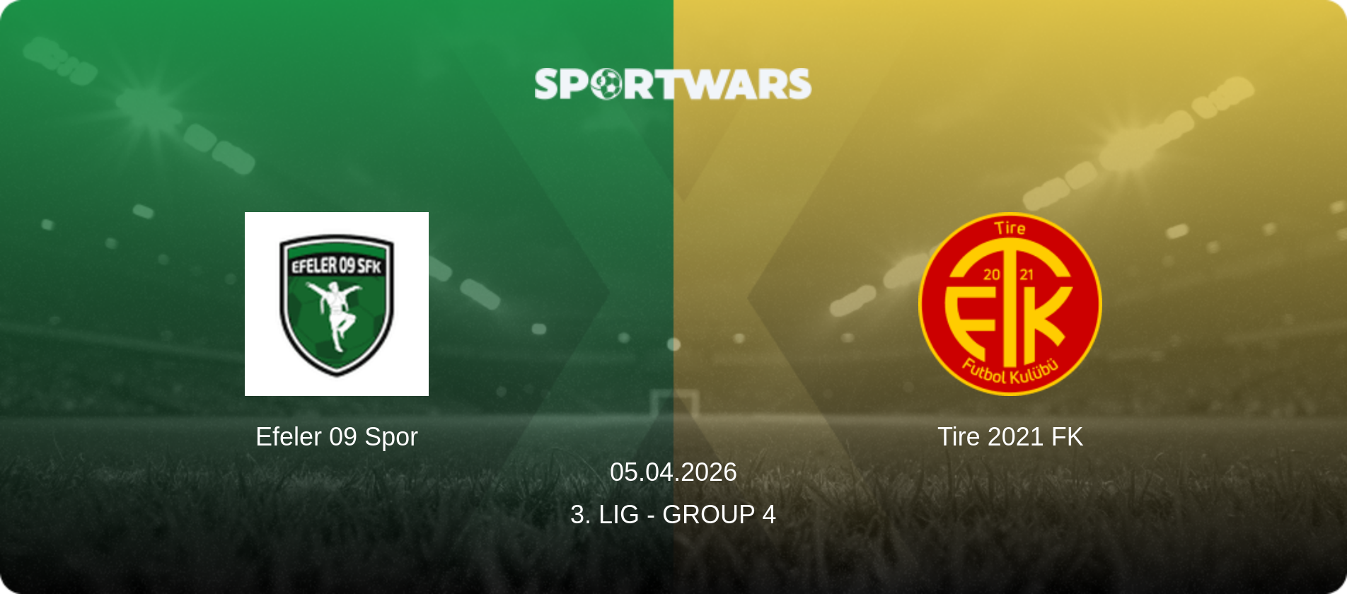 Efeler 09 Spor — Tire 2021 FK, 05.04.2026 — 3. Lig - Group 4 (match preview)