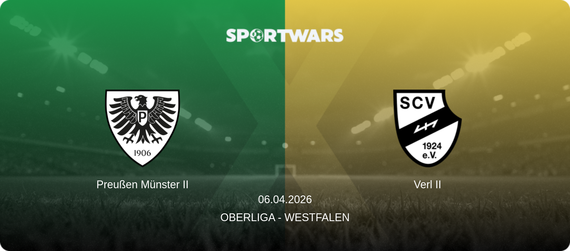 Preußen Münster II — Verl II, 06.04.2026 — Oberliga - Westfalen (match preview)