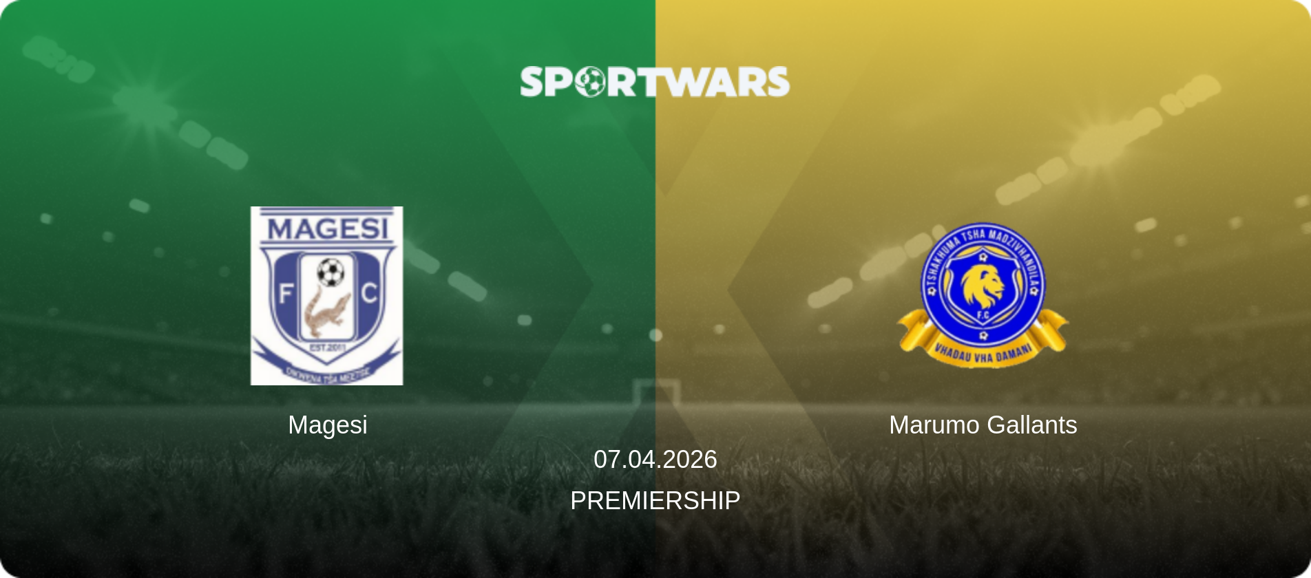 Magesi — Marumo Gallants, 07.04.2026 — Premiership (match preview)