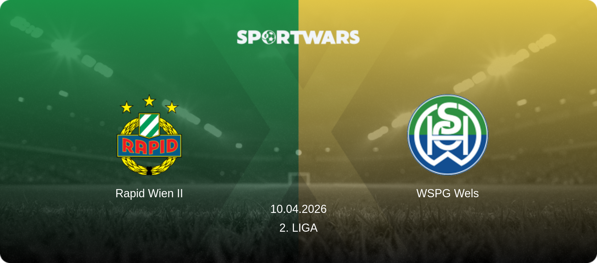 Rapid Wien II — WSPG Wels, 10.04.2026 — 2. Liga (match preview)