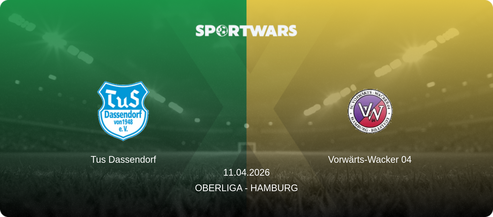 Tus Dassendorf — Vorwärts-Wacker 04, 11.04.2026 — Oberliga - Hamburg (match preview)