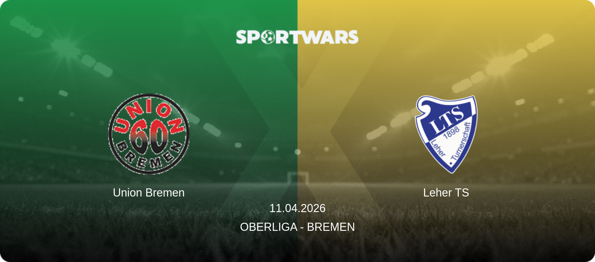Union Bremen — Leher TS, 11.04.2026 — Oberliga - Bremen (match preview)