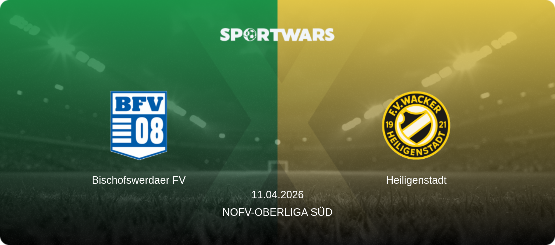Bischofswerdaer FV — Heiligenstadt, 11.04.2026 — NOFV-Oberliga Süd (match preview)