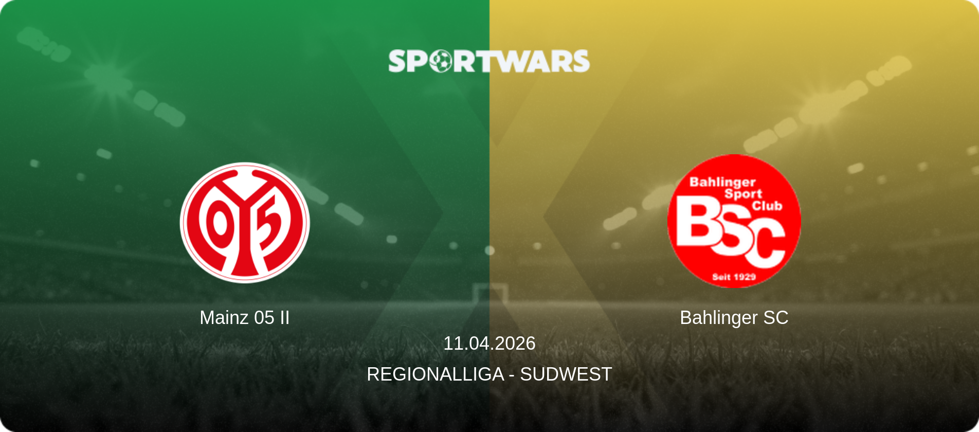 Mainz 05 II — Bahlinger SC, 11.04.2026 — Regionalliga - SudWest (match preview)